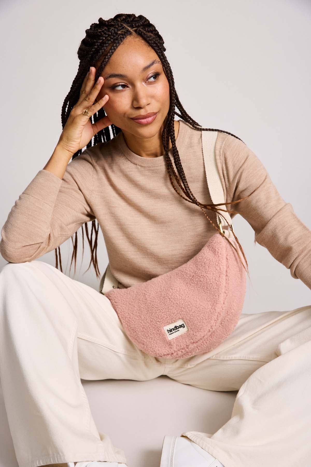 Andrea Teddy Gürteltasche Puderrosa