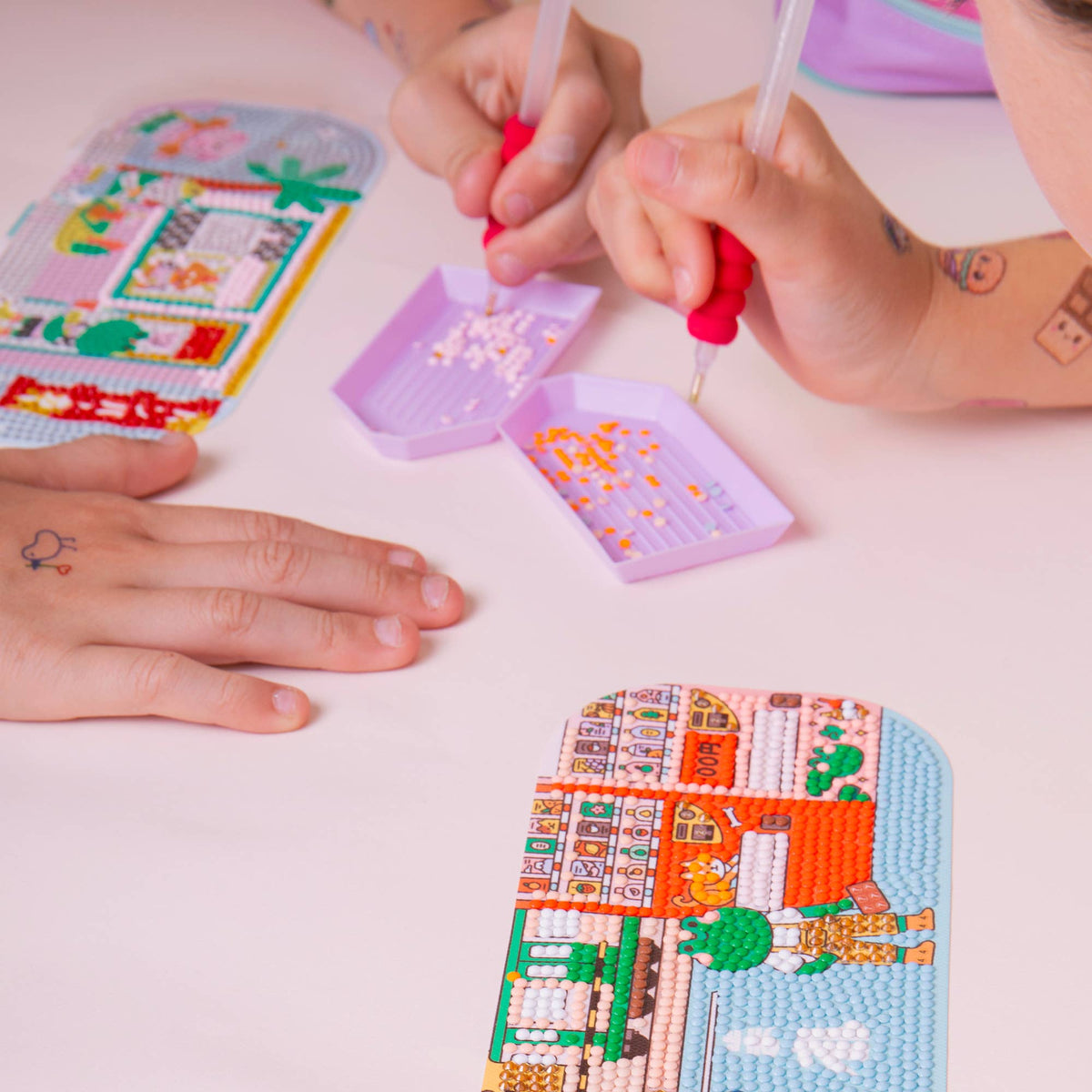 La petite épicerie Diamond Painting-Set für Kinder – Diamant-Malset Skatepark