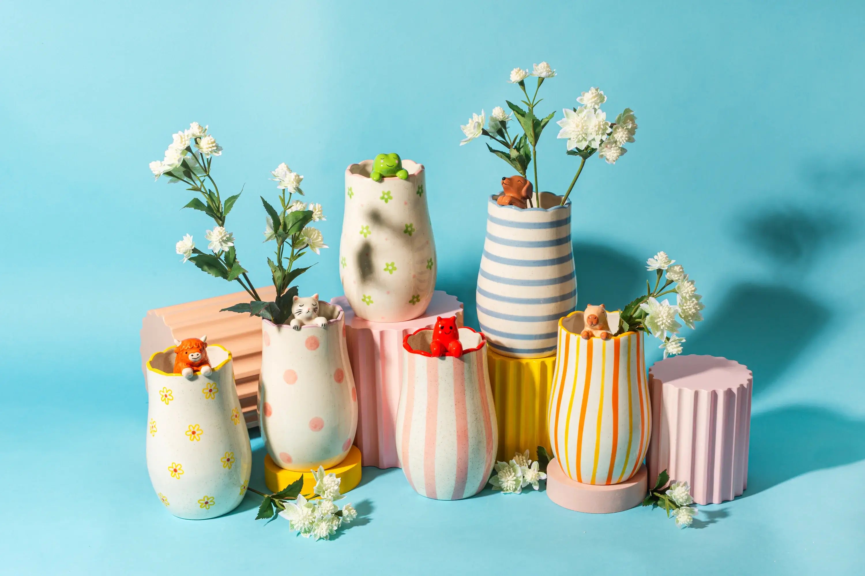 Sass & Belle Vase mit hervorlugendem Hummer