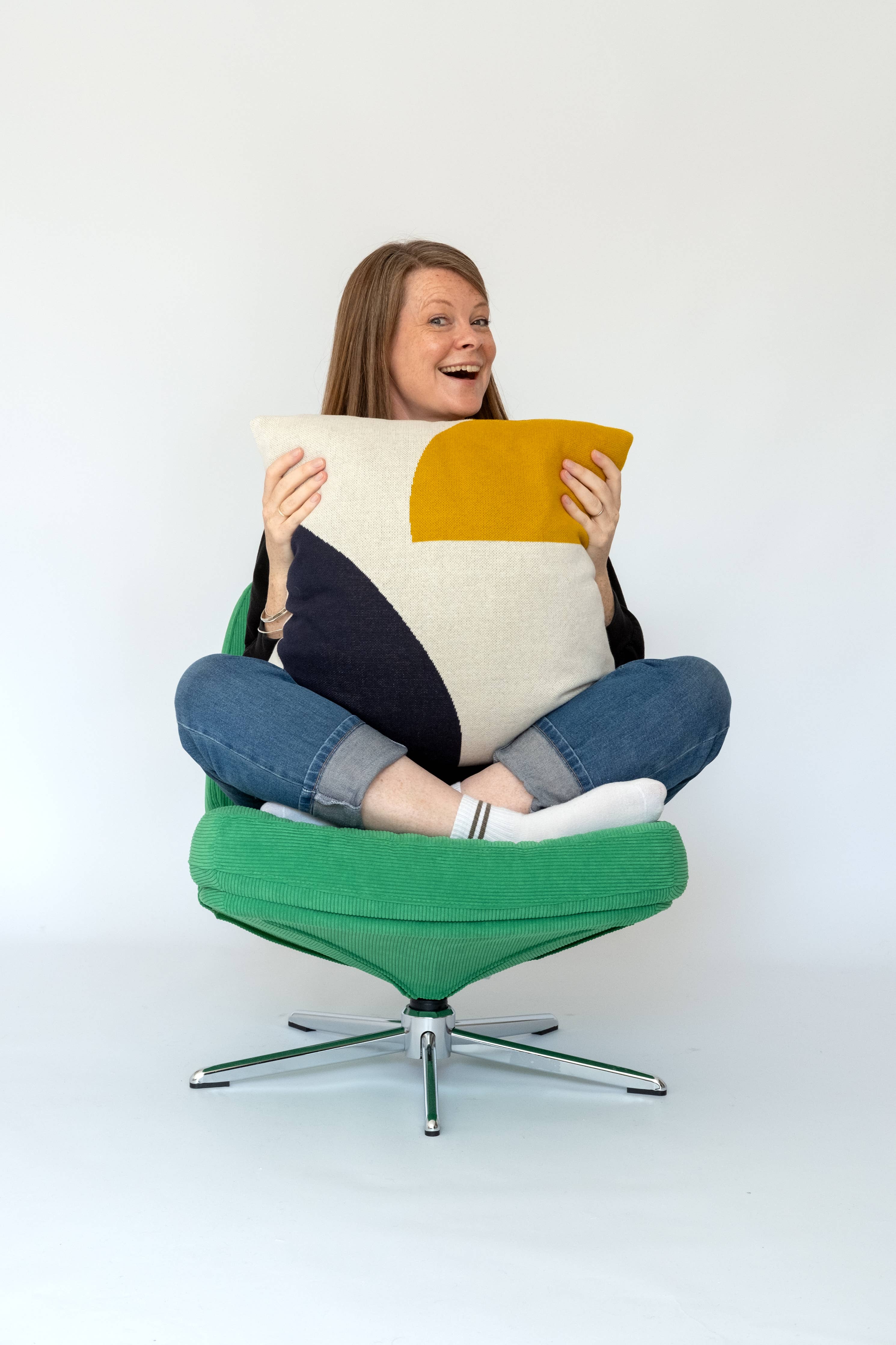 Kissen/Kissen aus Baumwollstrick — Ilo Citrus: Filled Cushion (UK & Europe Only)
