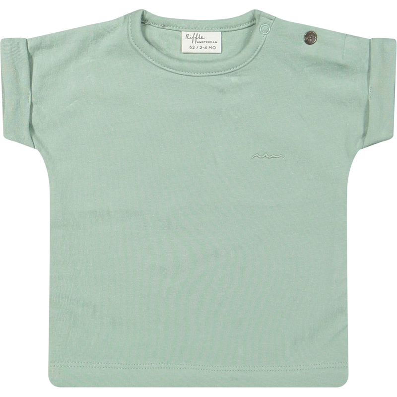 Riffle.Amsterdam salbeigrünes T-Shirt
