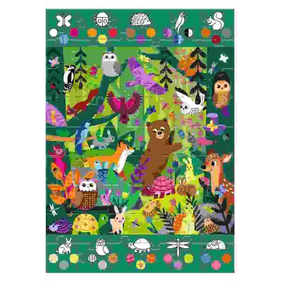 Djeco Bodenpuzzle Wald 54 Teile