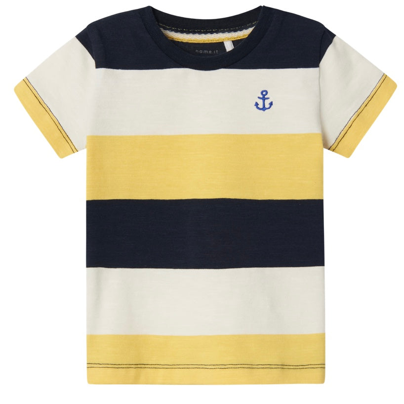 name it T-Shirt geringelt Dark Sapphire ( nbmfacts)