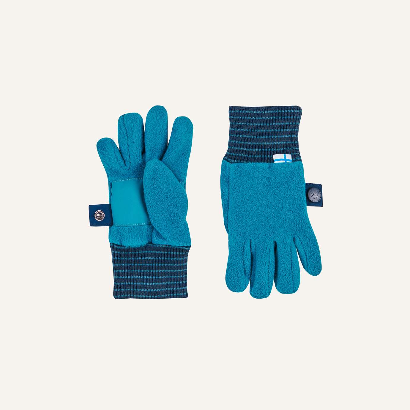 Finkid Fingerhandschuhe Fleece Sormikas dove/ navy