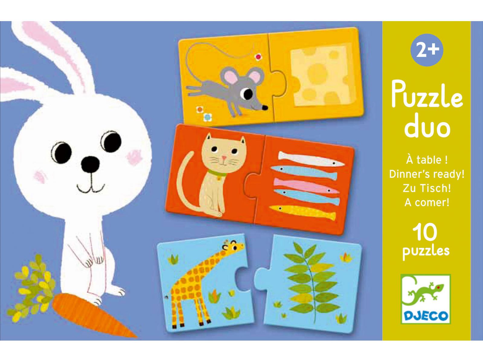 Djeco Puzzle Duo zu Tisch!