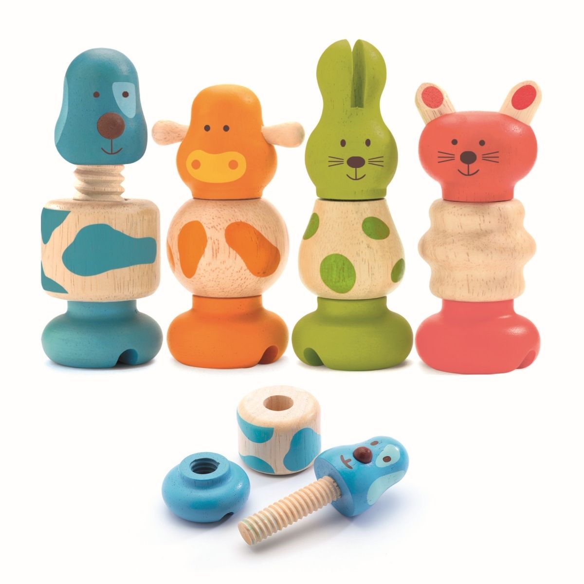 Djeco Vis-Animo Tiere zum Schrauben