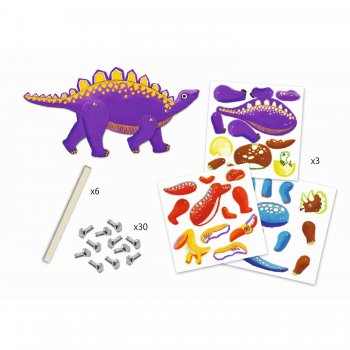 Djeco Hampelmänner zum Ausmalen Dinos