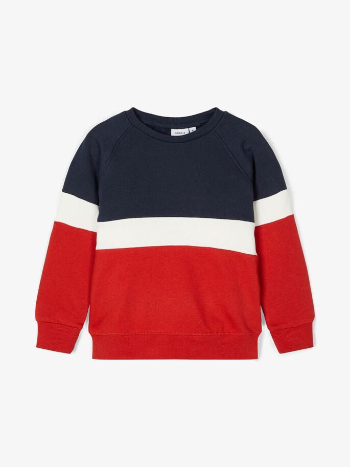 name it Sweatshirt rot/blau