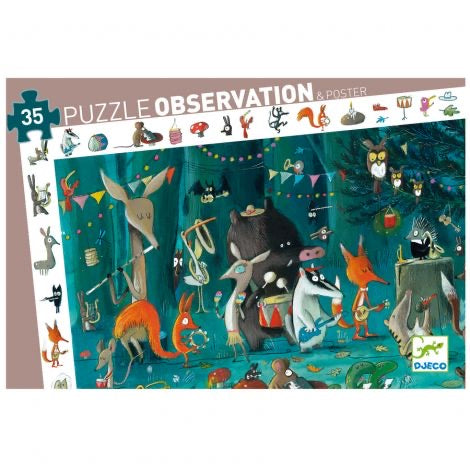Djeco Puzzle Observation & Poster Das Orchester