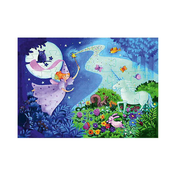 Djeco Puzzle Die Fee und das Einhorn
