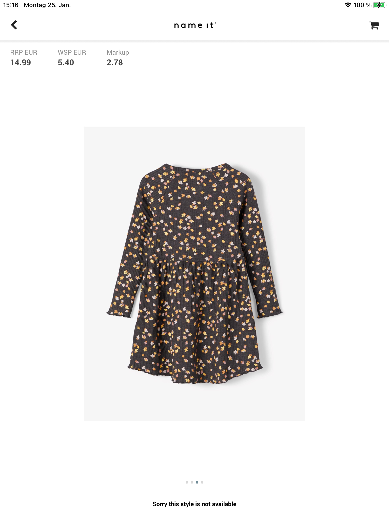 name it Kleid mit Blumenprint