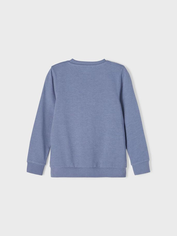 name it Pullover Blau mit Aufdruck „Authentic“