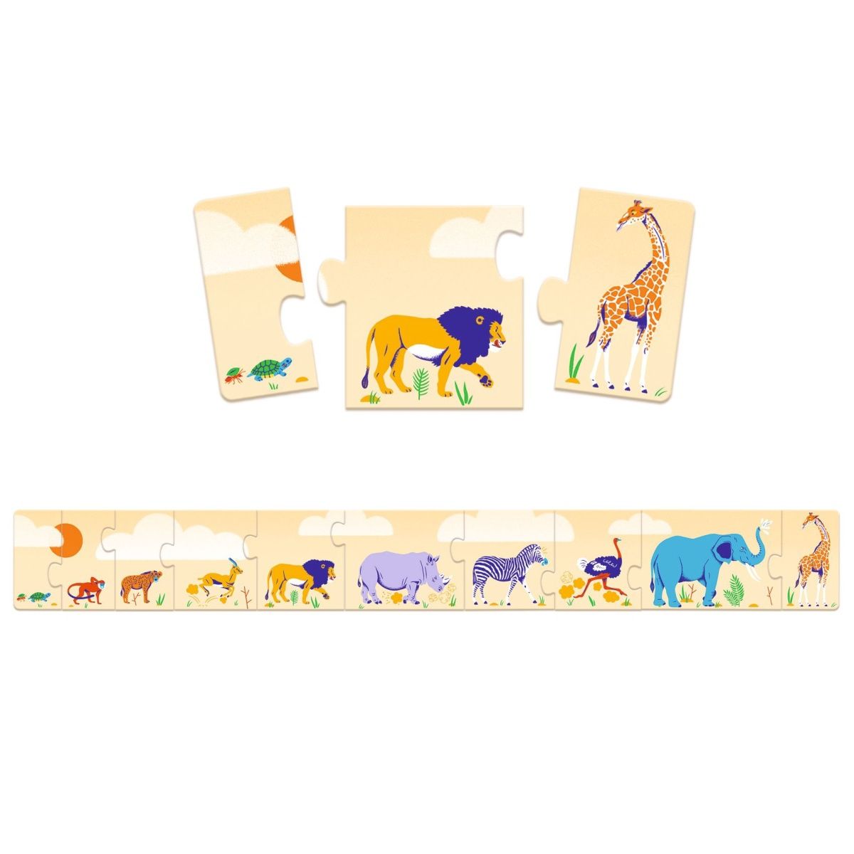 Djeco Lern-Puzzle Klein & Groß