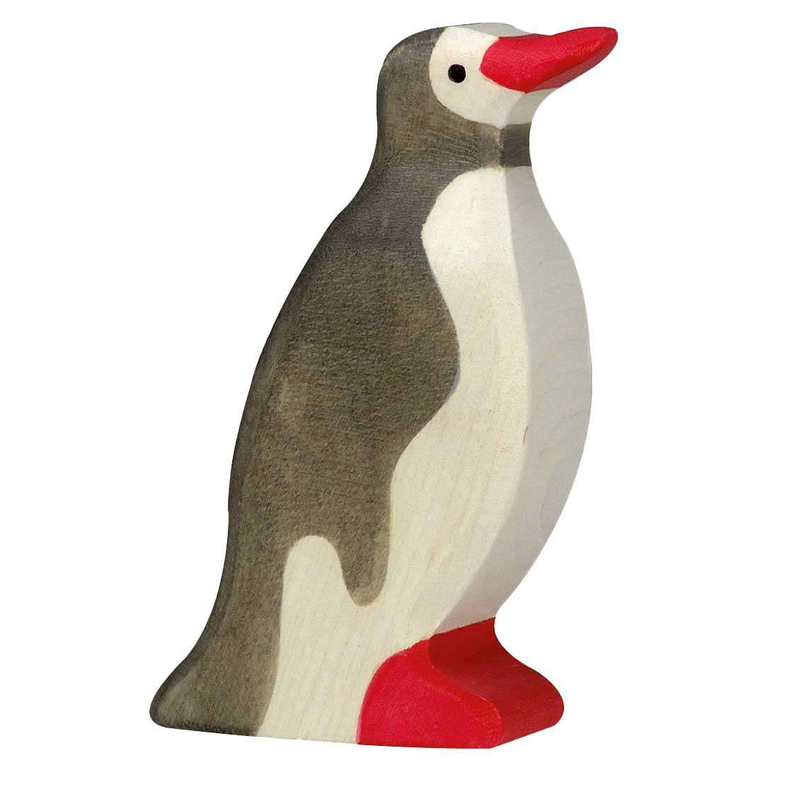 Holztiger Pinguin