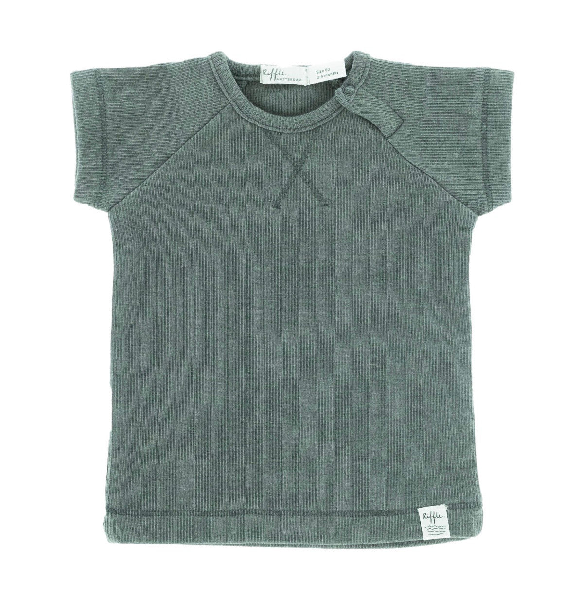 Riffle.Amsterdam TShirt rib grau