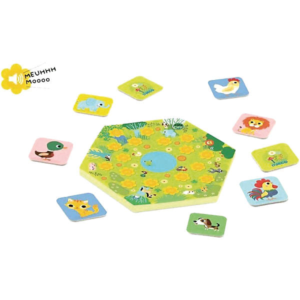 Djeco Memo Meuh Memory mit Tierlauten