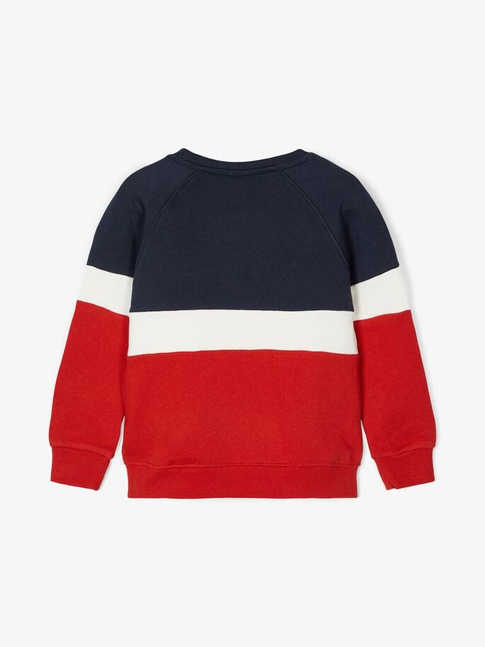 name it Sweatshirt rot/blau