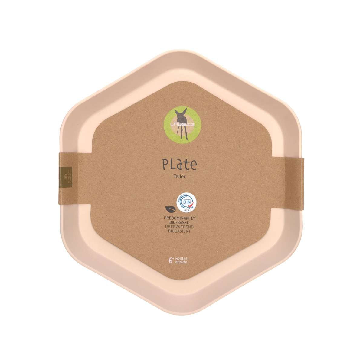 Lässig Kinderteller Geo in rosa