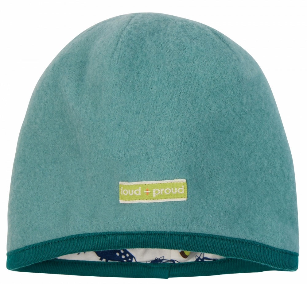 loud+proud Wendemütze aus Wollfleece Oregano