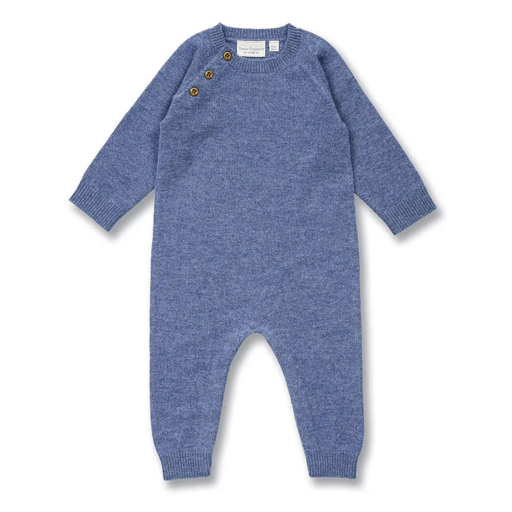 Sense Organics Romper aus Wolle ESKE Denim Melange