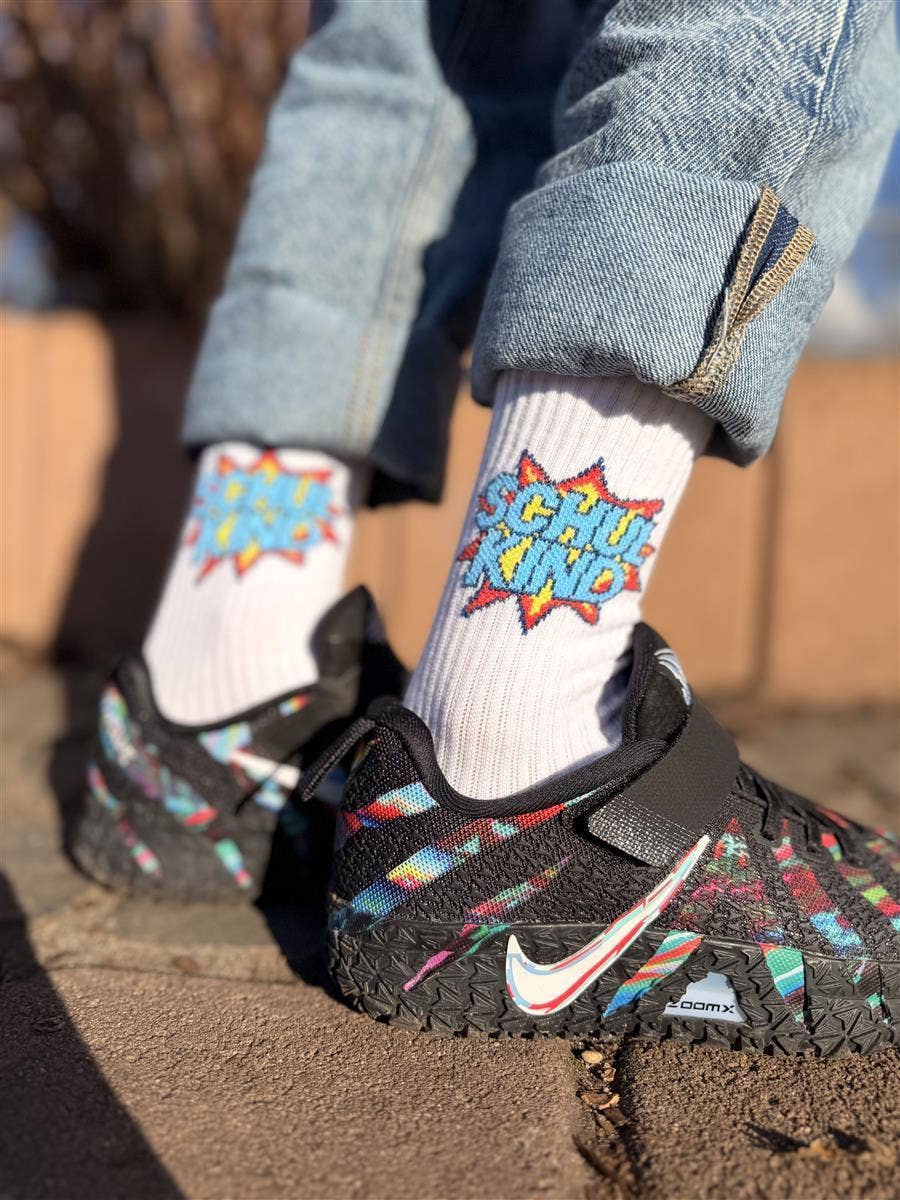 my day my dream Schulkind-Socken Superheld