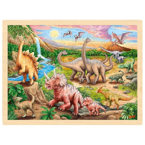 goki Holzpuzzle Dinosaurier