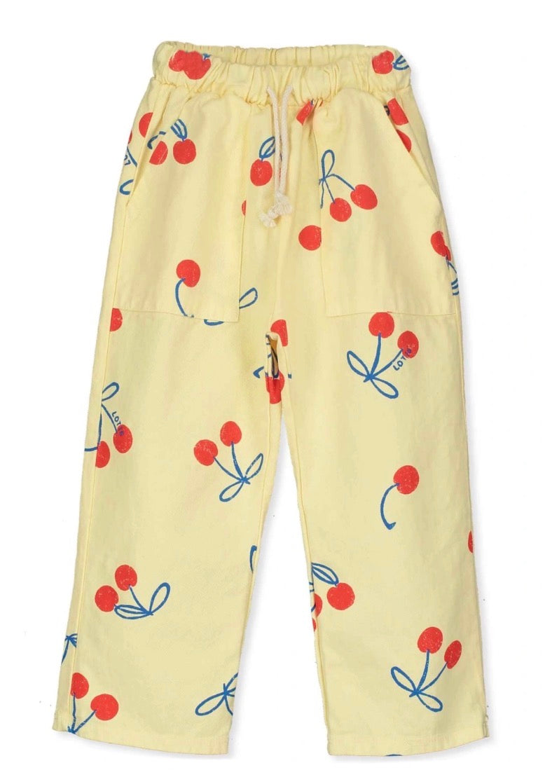 lötiekids Hose Cherries yellow