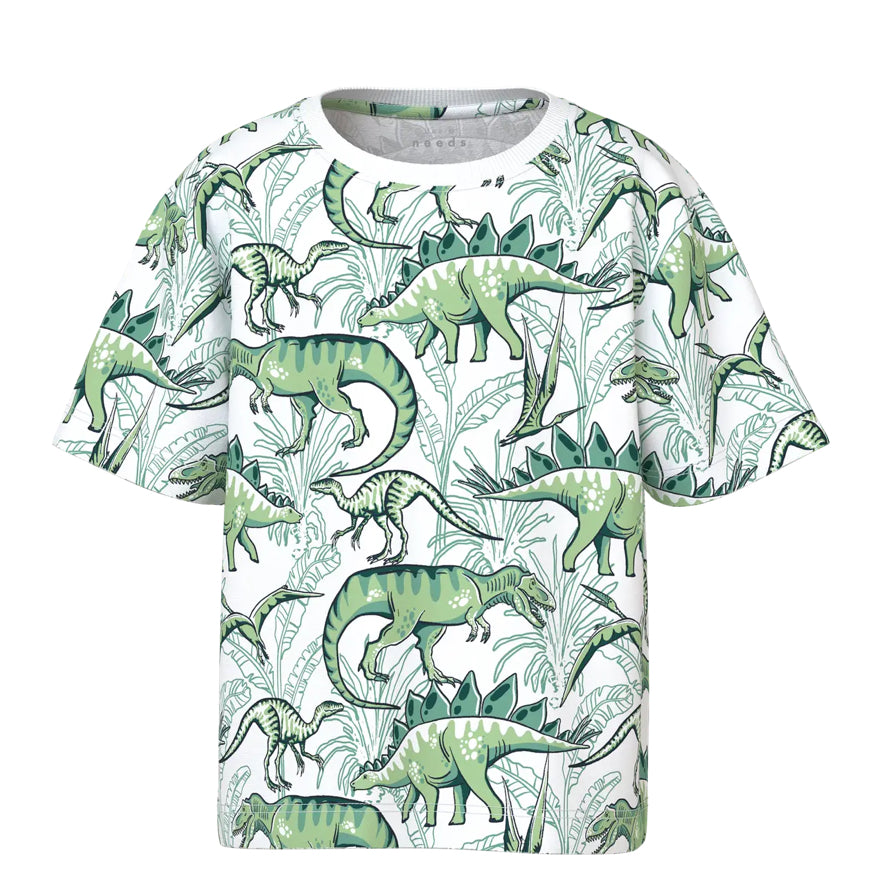 name it T-Shirt grüne Dinosaurier (nmmvalther)