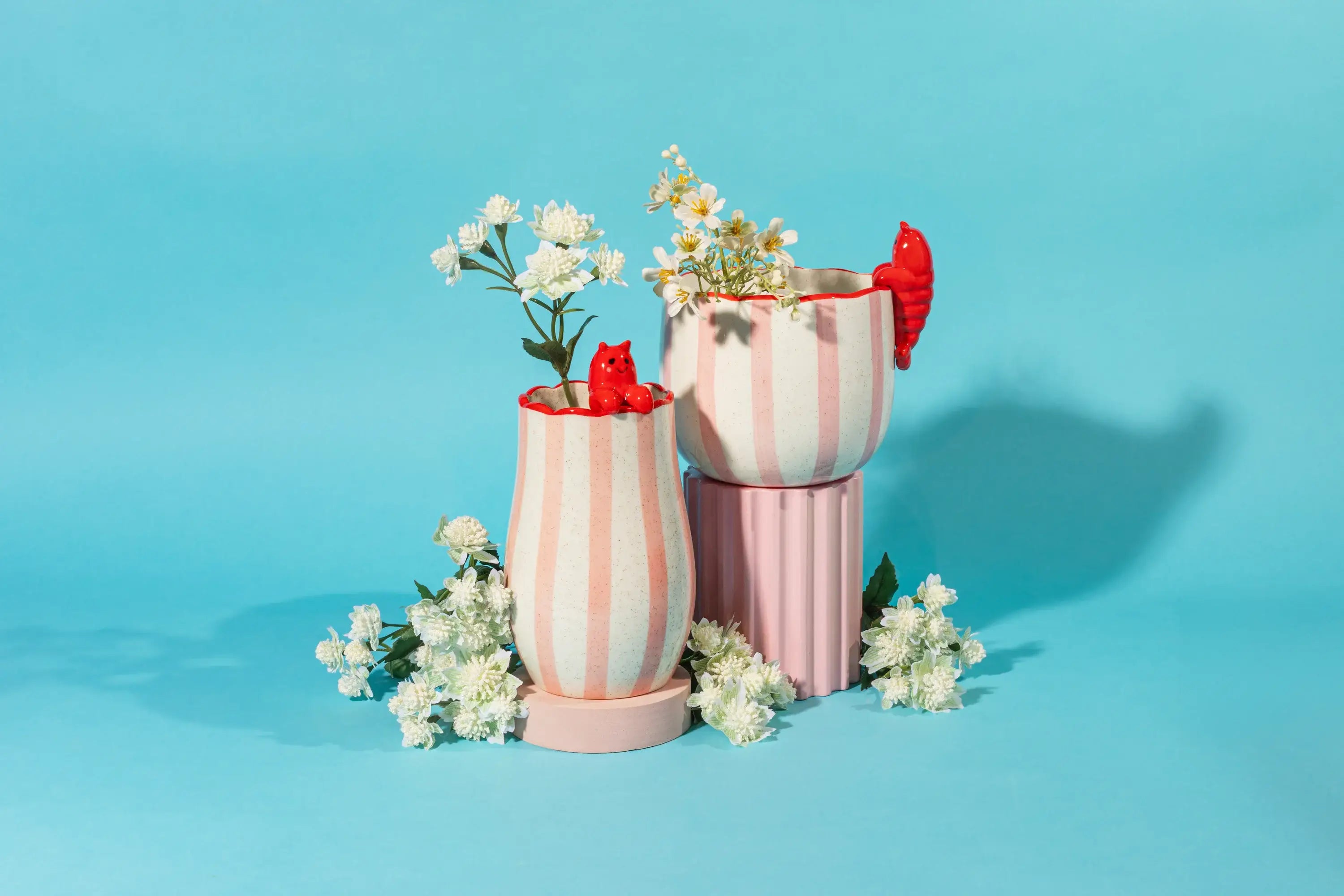 Sass & Belle Vase mit hervorlugendem Hummer