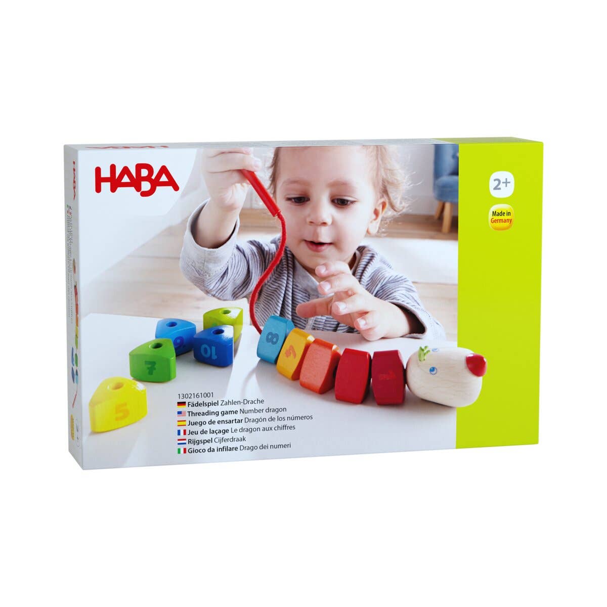 Haba Fädelspielzeug Zahlen-Drache