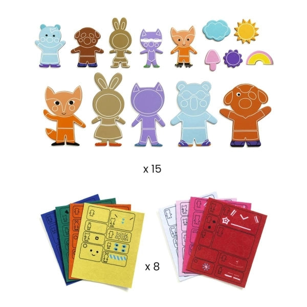 Djeco DIY: Magnete Funky Family