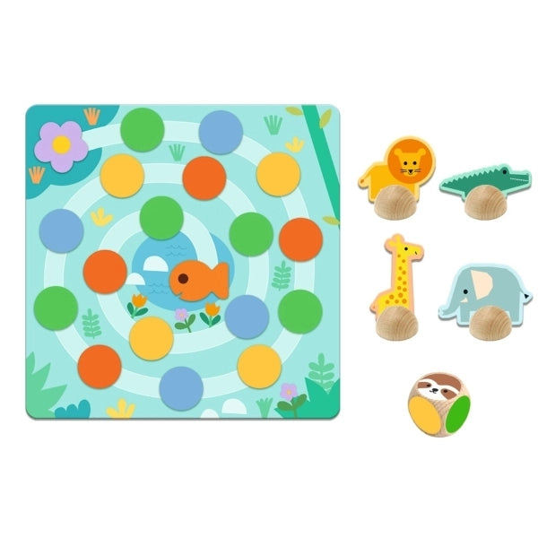Djeco Memo Domino Loto Puzzle Ludo - Wilde Tiere