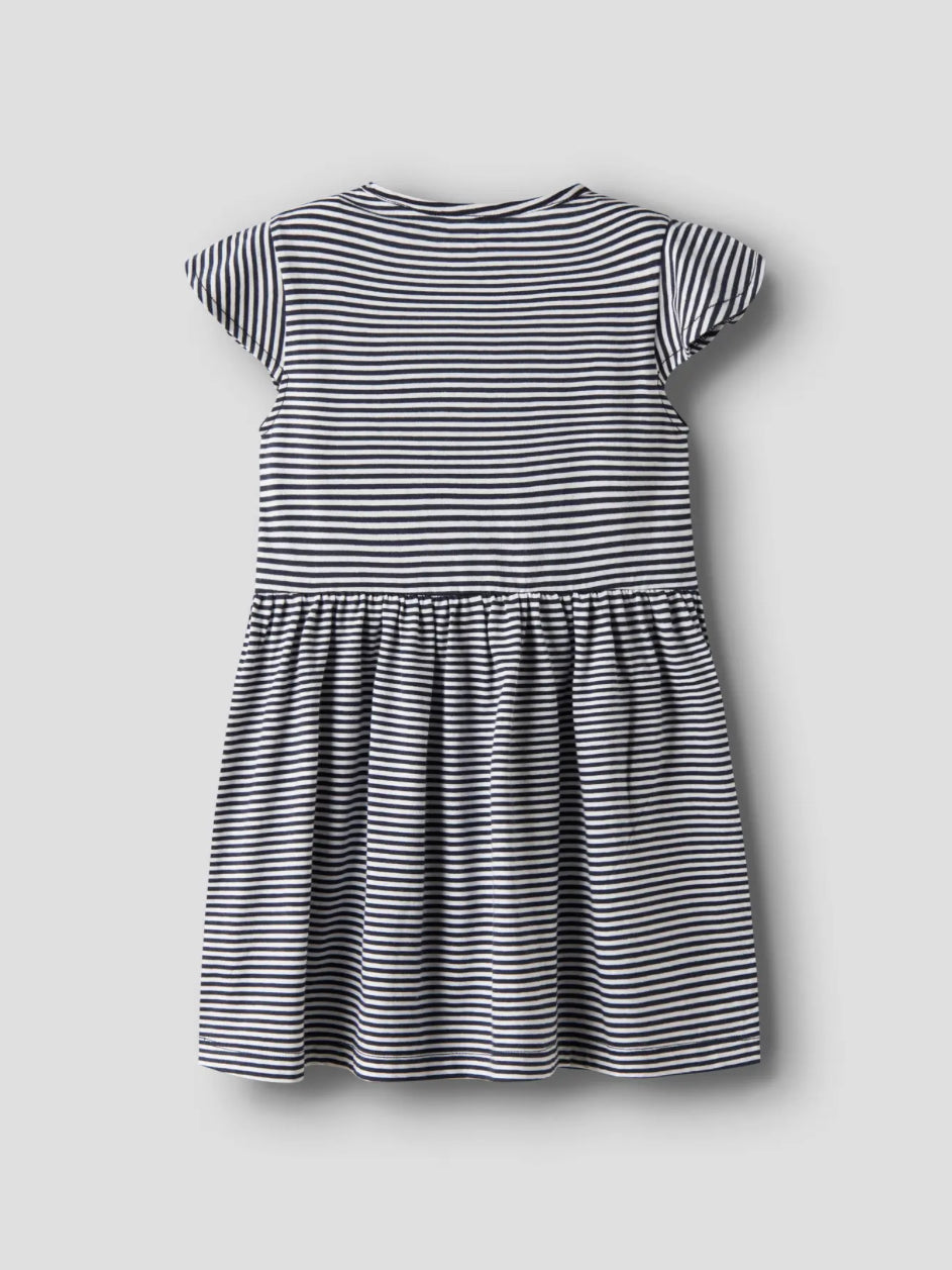 name it gestreiftes Kleid (nmfvinanna capsl dress) navy/weiß