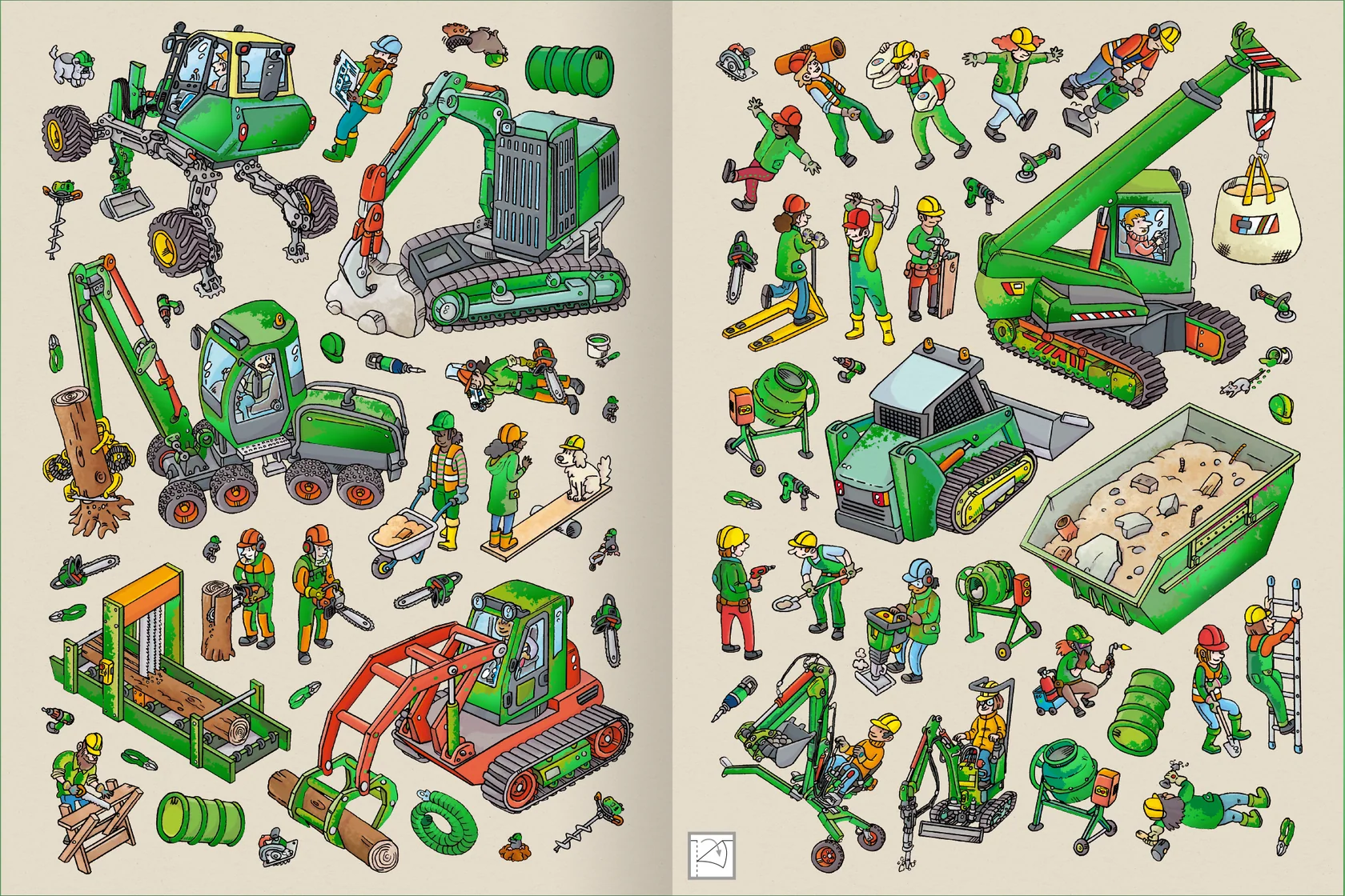 ars Edition Das Metallic Stickerbuch Baustelle