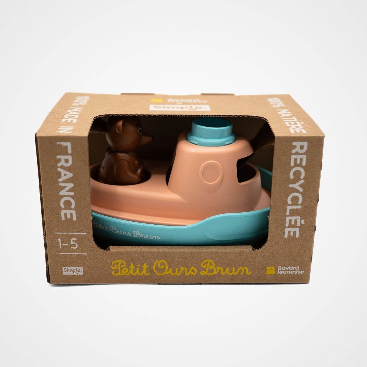 Le Jouet Simple Boot Petit Ours Brun - Minze