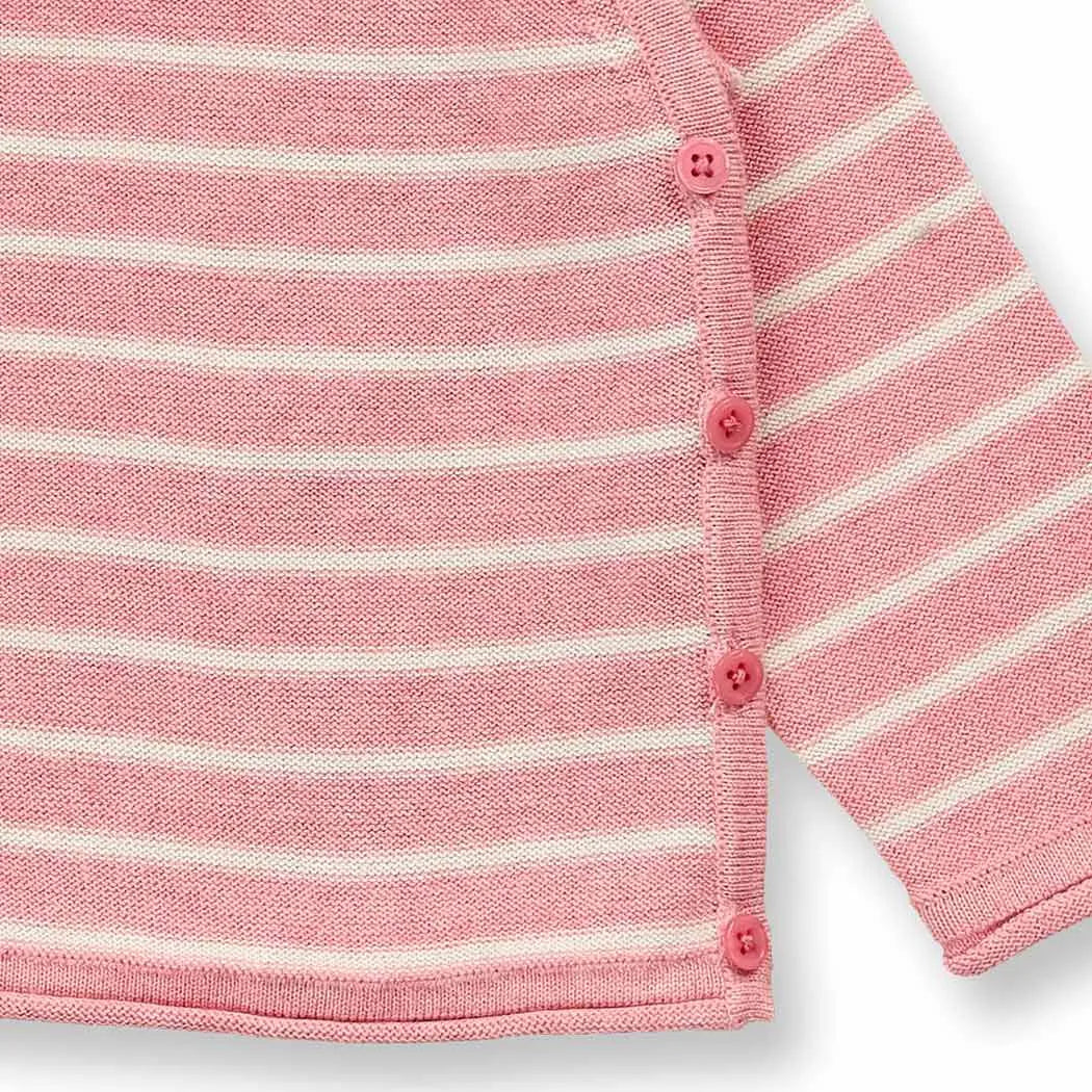 Sense Organics Wickel-Strickjacke PICASSO rosa/beige