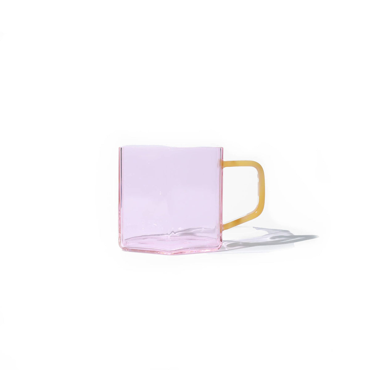Helio Ferretti PINKER GEOMETRISCHER GLASBECHER