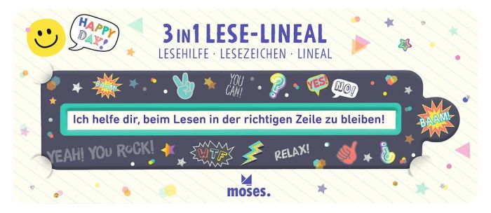 moses Verlag 3in1 Lese-Lineal