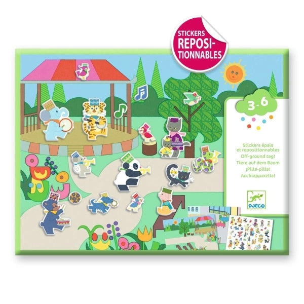 Djeco wiederverwendbare Sticker Fanfare