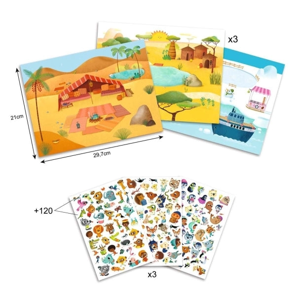 Djeco Rubbelbilder Wetterzonen