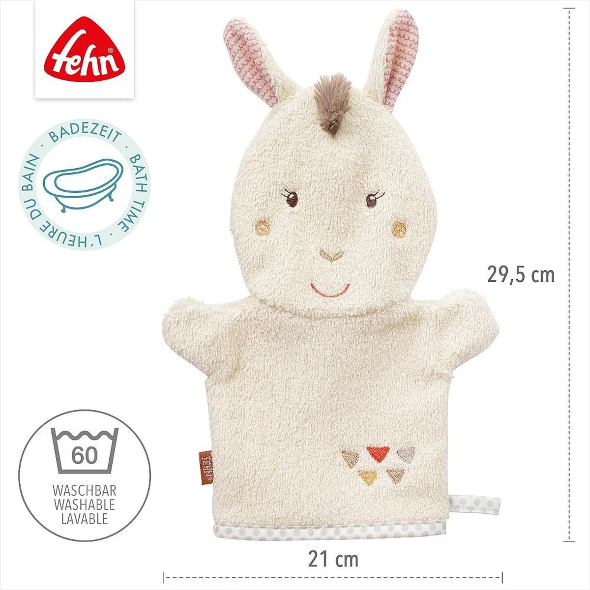 Fehn Waschhandschuh Lama