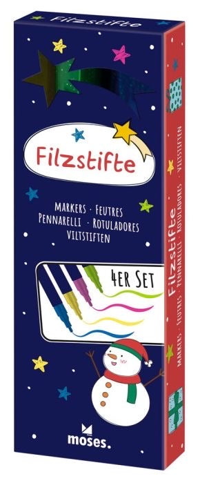 moses Neon Filzstifte 4er-Set