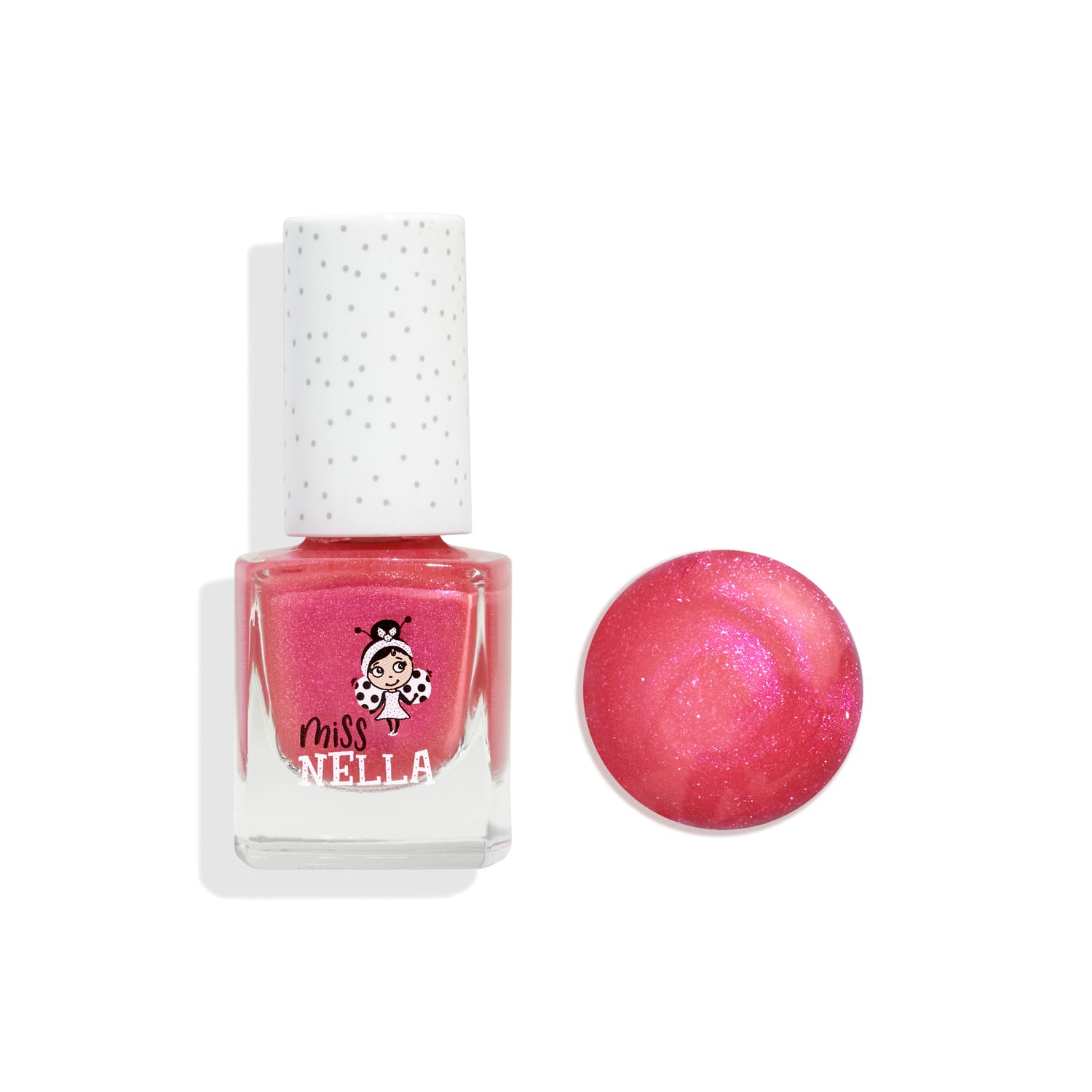 Miss Nella Kinder-Spaß Nagellack zum Abziehen, geruchlos, Tickle me pink