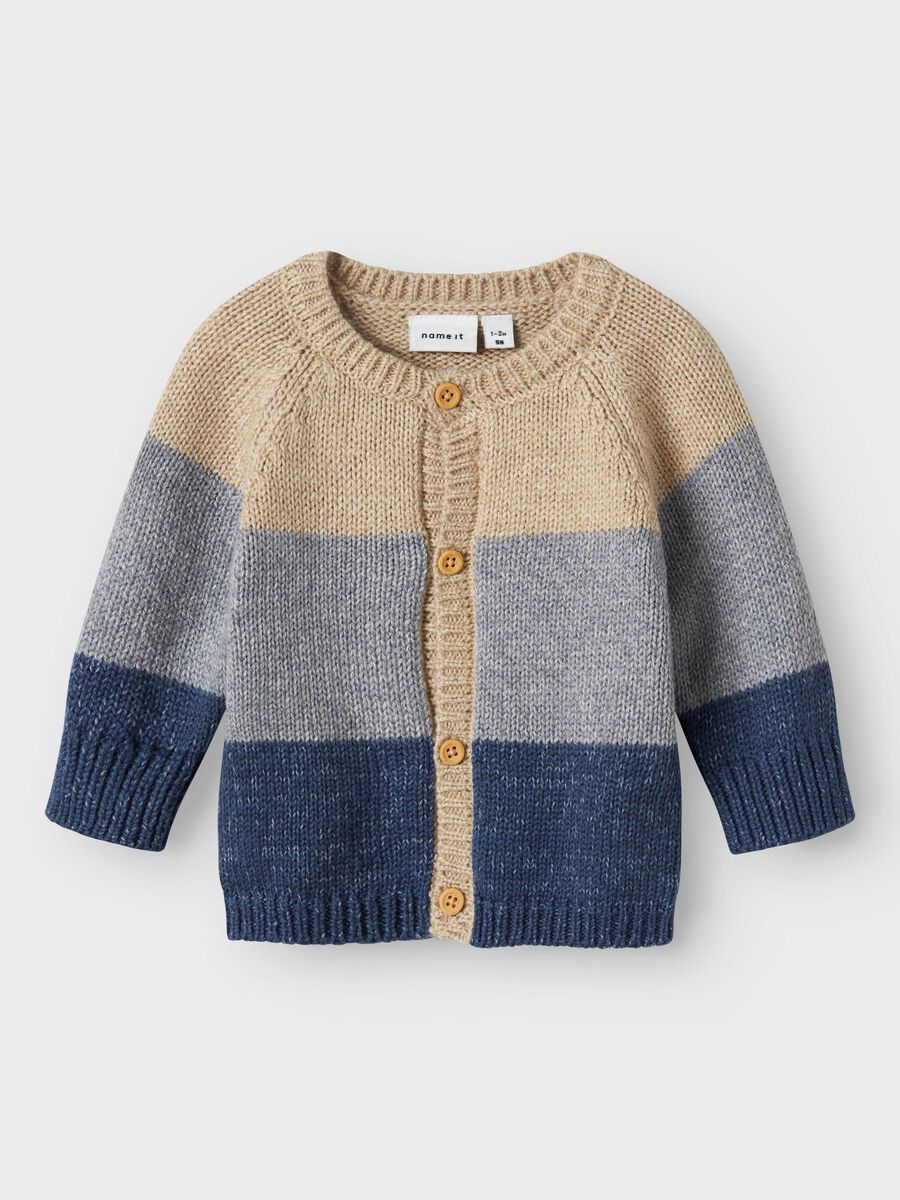 name it gestreifte Strickjacke Insignia Blue (nbmnoller)