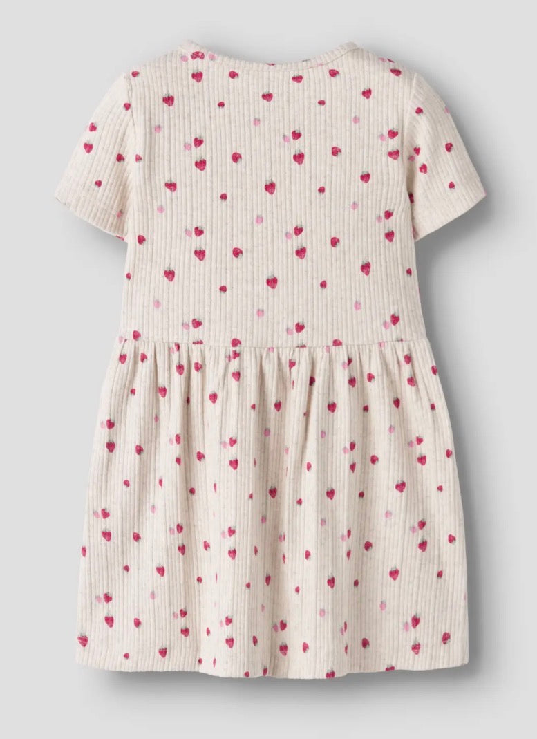 name it geringeltes Kleid mit Erdbeeren (nmfjelly)