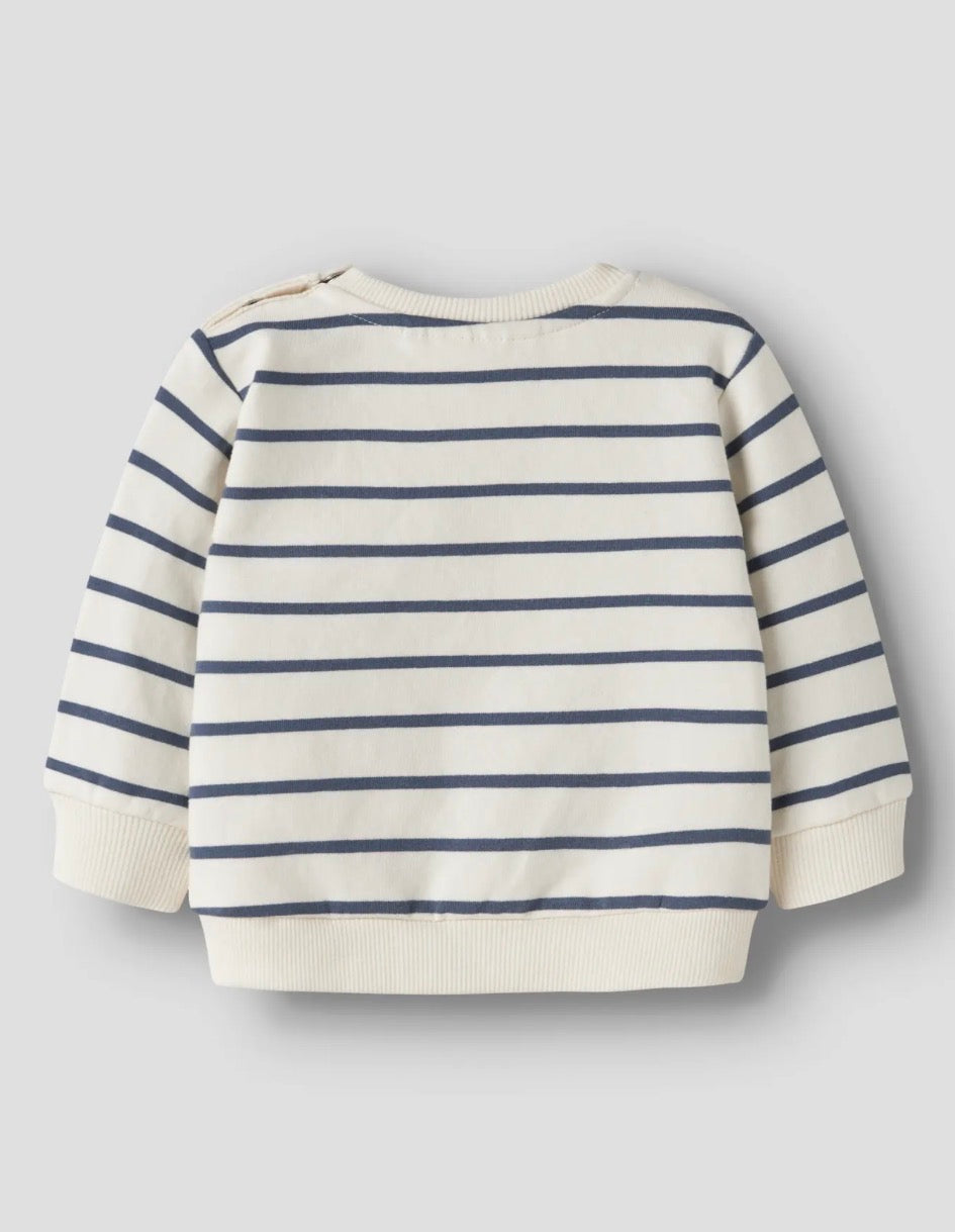 name it Baby Sweatshirt (nbmlarsbo) Antique White
