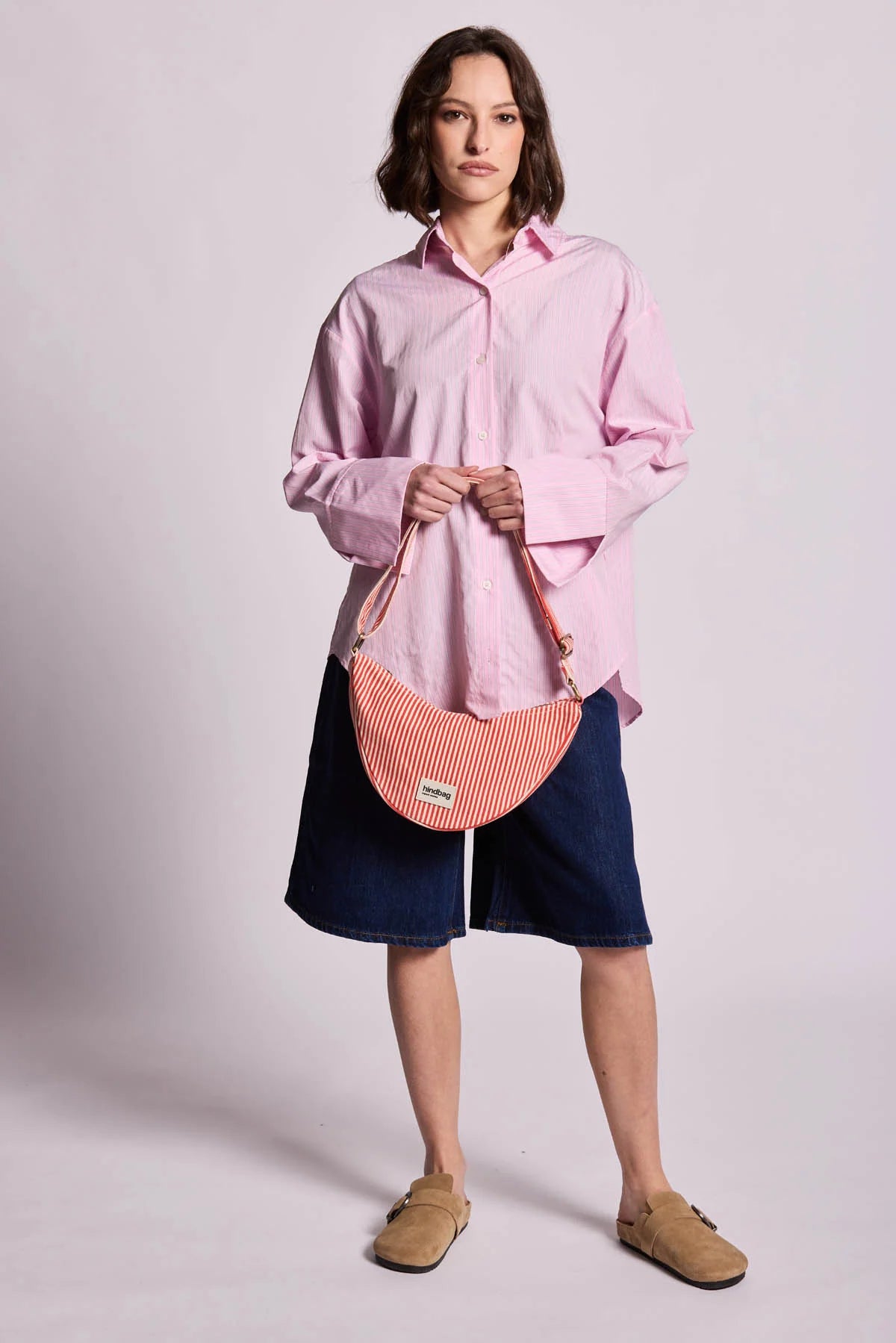 hindbag Andrea rote Streifen