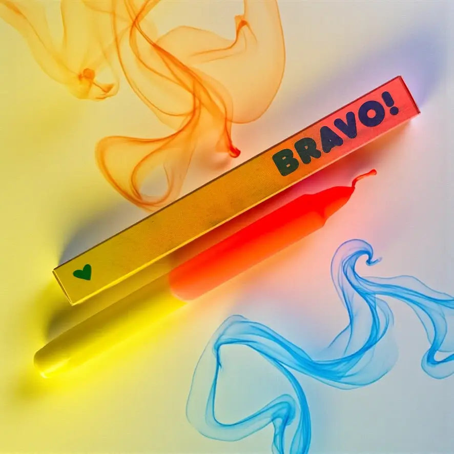 pinkstories Kerze Bravo!