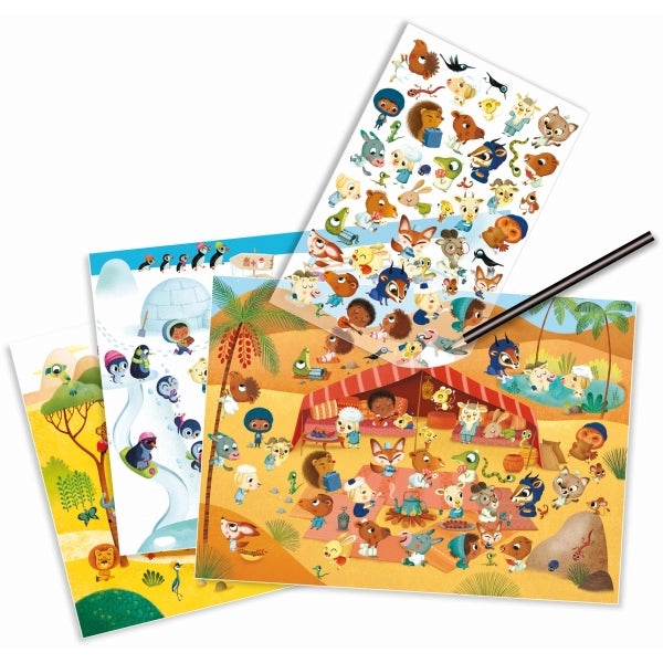 Djeco Rubbelbilder Wetterzonen