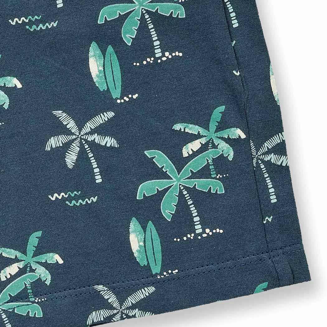 Sense Organics Shorts KHAN Palms Deep Petrol